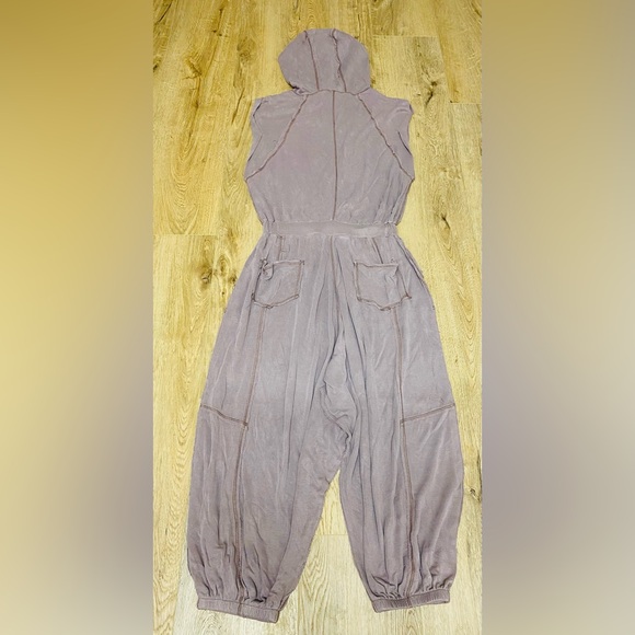 Free people movement Women's Mauve Hooded Jumpsuit - Picture 4 of 6